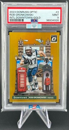 Rob Gronkowski [Gold] #2 2023 Panini Donruss Optic International Downtown card