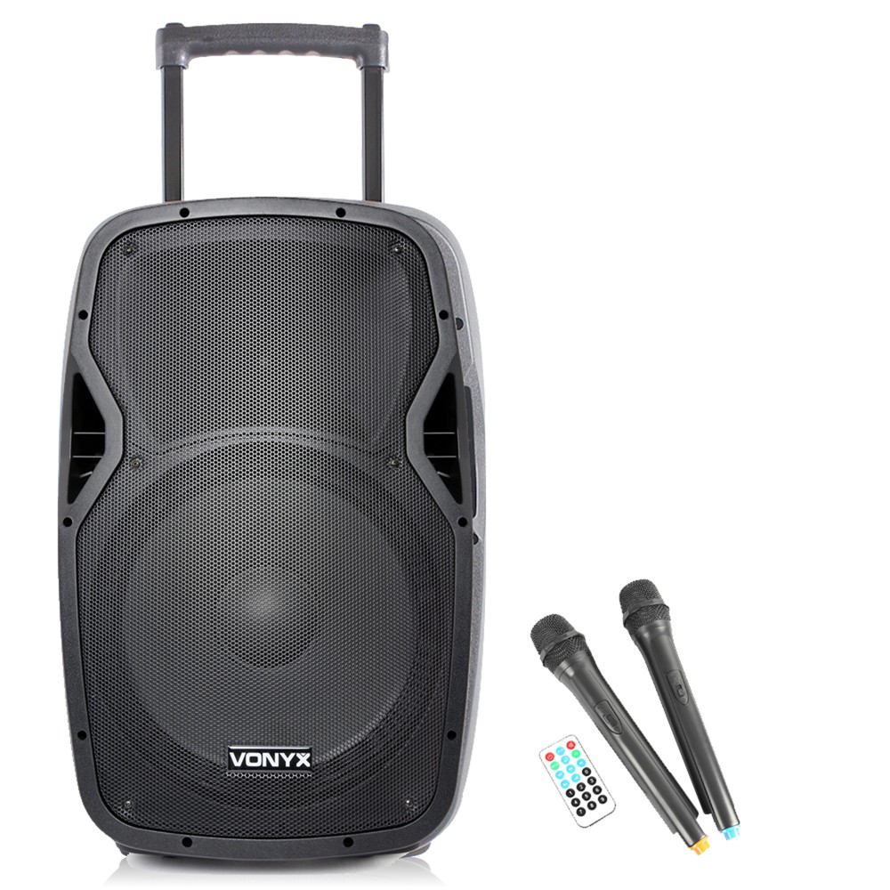 Vonyx AP1500PA 15"" Bluetooth Portable PA Speaker - 800W Active Sound System