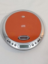 2005 DURABRAND Model CD-566 Portable CD Player Orange  Silver TESTED PREOWNED