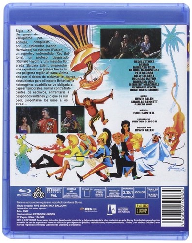 CINCO SEMANAS EN GLOBO (BLU-RAY) - Imagen 2 de 3