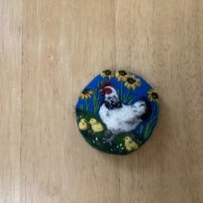 NEEDLE FELT BROOCH EASTER CHICKS