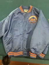 Vintage 1980s Satin Chalk Line New York Mets 3xl Xxxl Jacket