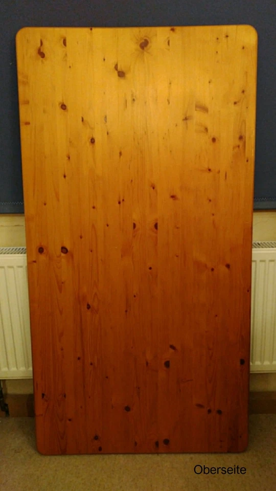 Holzplatte/ Tischplatte, Fichte, 151 x 80 cm, gebraucht, Klarlack, nachgedunkelt