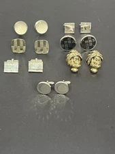 Vintage Men's Cufflink Lot Various Styles Some Are Swank