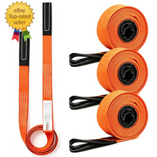 4PK 1"X6.5Ft Lifting Sling Straps 2000 Lb Vertical Capacity