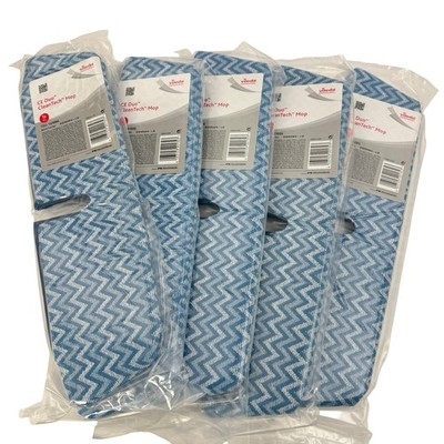 Vileda CE Duo CleanTech Mop Pad 20'' 50cm Blue Microfiber 5 Pack