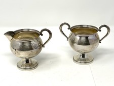 Sterling Silver Cream and Sugar Set by Fisher Weighted 925