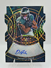 Devonta Smith 1/1 - 2025 Panini Select - Black Prizm Die Cut Autograph - Eagles 