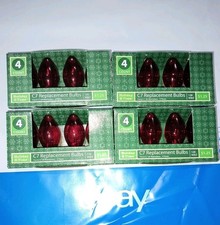 Holiday Time 16 Count C7 Replacement Bulbs Red Glass Incandescent Christmas