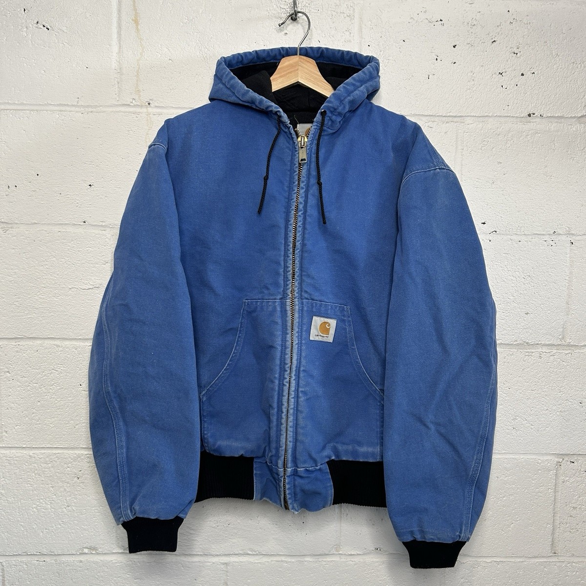 Vintage Carhartt Quilted Hooded Active Jacket “Royal Blue” JQ1049