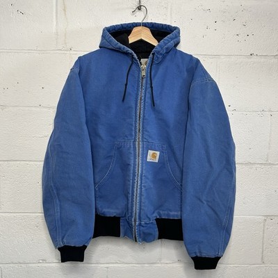 Vintage Carhartt Quilted Hooded Active Jacket “Royal Blue” JQ1049
