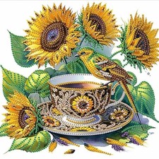 Diamond Painting Kits for Adults Sunflower, 5D Special Shape Diamond Art Kits