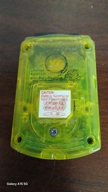 Sega Dreamcast Official VMU Visual Memory Unit Clear Extreme Yellow, Tested