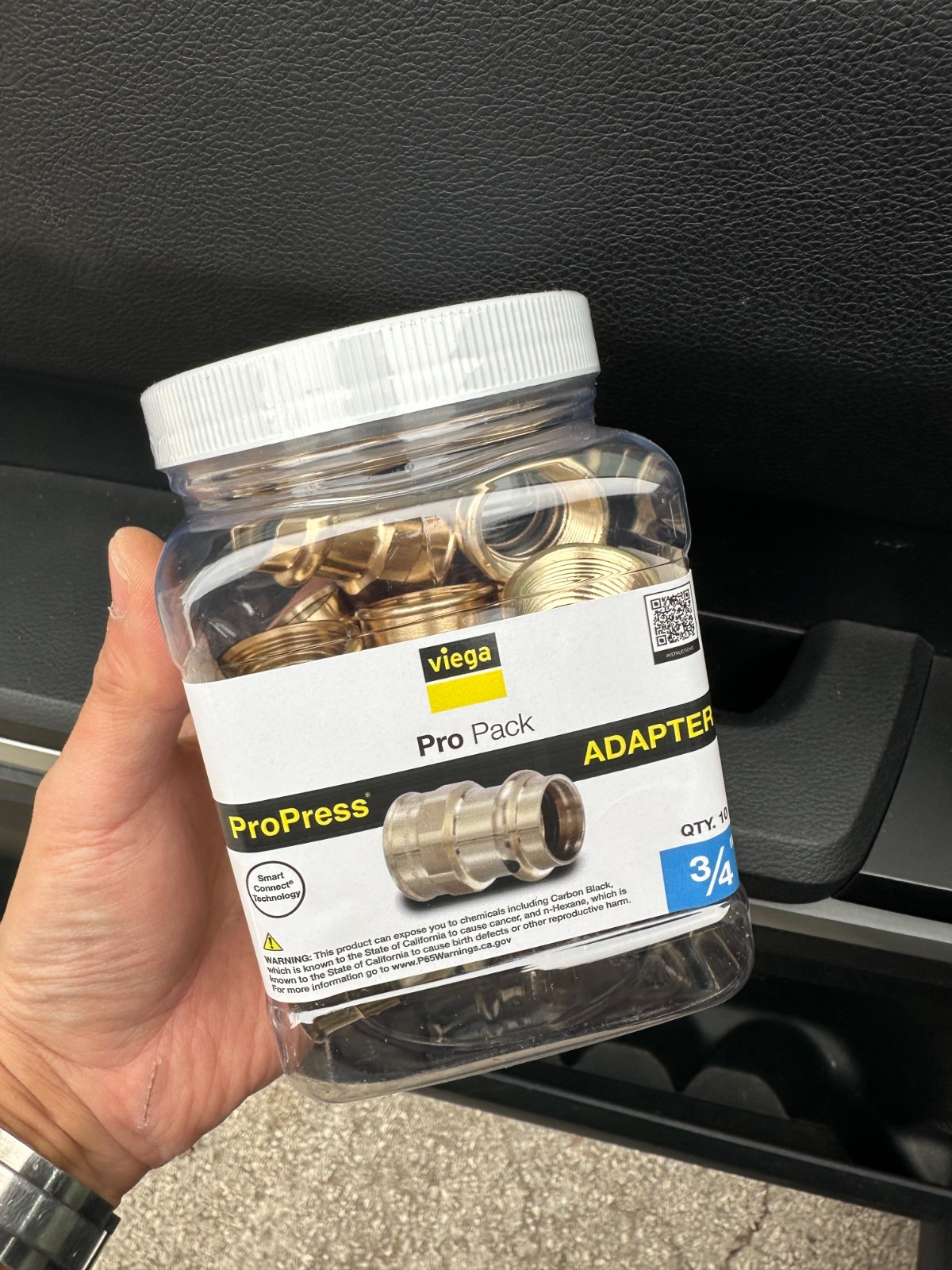 Viega ProPress Brass Adapter 3/4" Press Fittings Female NPT Pack of 10 Per 1 Box