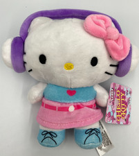 Hello Kitty and Friends Plush Toy with Headphones Outfit Sanrio 6 inch Doll NWT