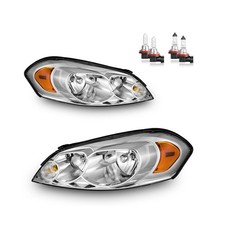 Headlights Assembly W/Bulbs for 2006-2013 Chevy Impala for 14-16 Chevy Impala...