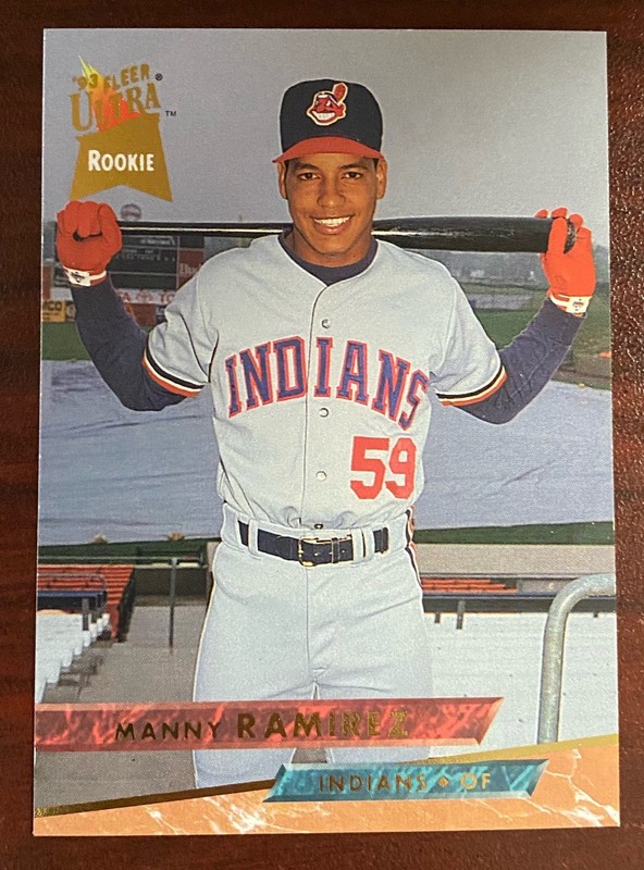 1993 Fleer Ultra #545 Manny Ramirez RC Cleveland Indians Rookie