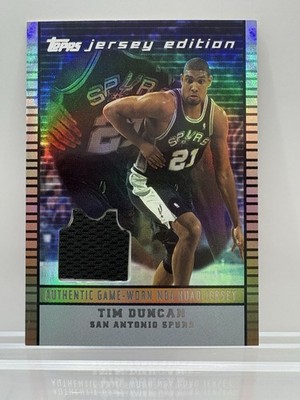 2002-03 Topps Jersey Edition Copper He Td Tim Duncan /299