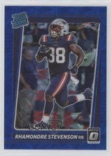 2021 Panini Donruss Optic Rated Rookie Blue Scope Prizm Rhamondre Stevenson 1e16
