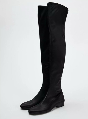 ZARA Black Over The knee Boots BNWT - Picture 3 of 4