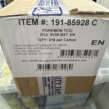 Pokemon TCG Surging Sparks Booster Box Sealed Case (6x Booster Boxes) 
