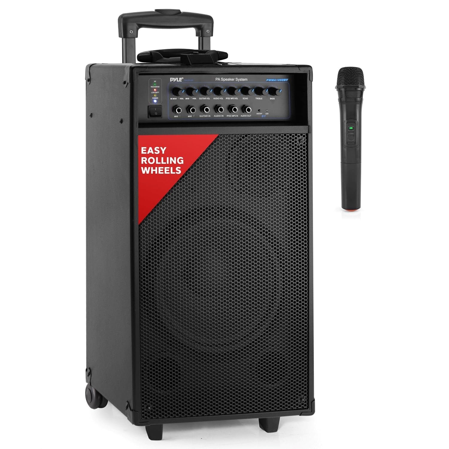 Pyle Outdoor Portable Wireless Bluetooth PA Loud speaker Stereo Sound System...