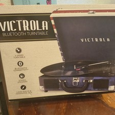Victrola VSC550BT Portable 3-Speed Vintage Turntable with Bluetooth and...