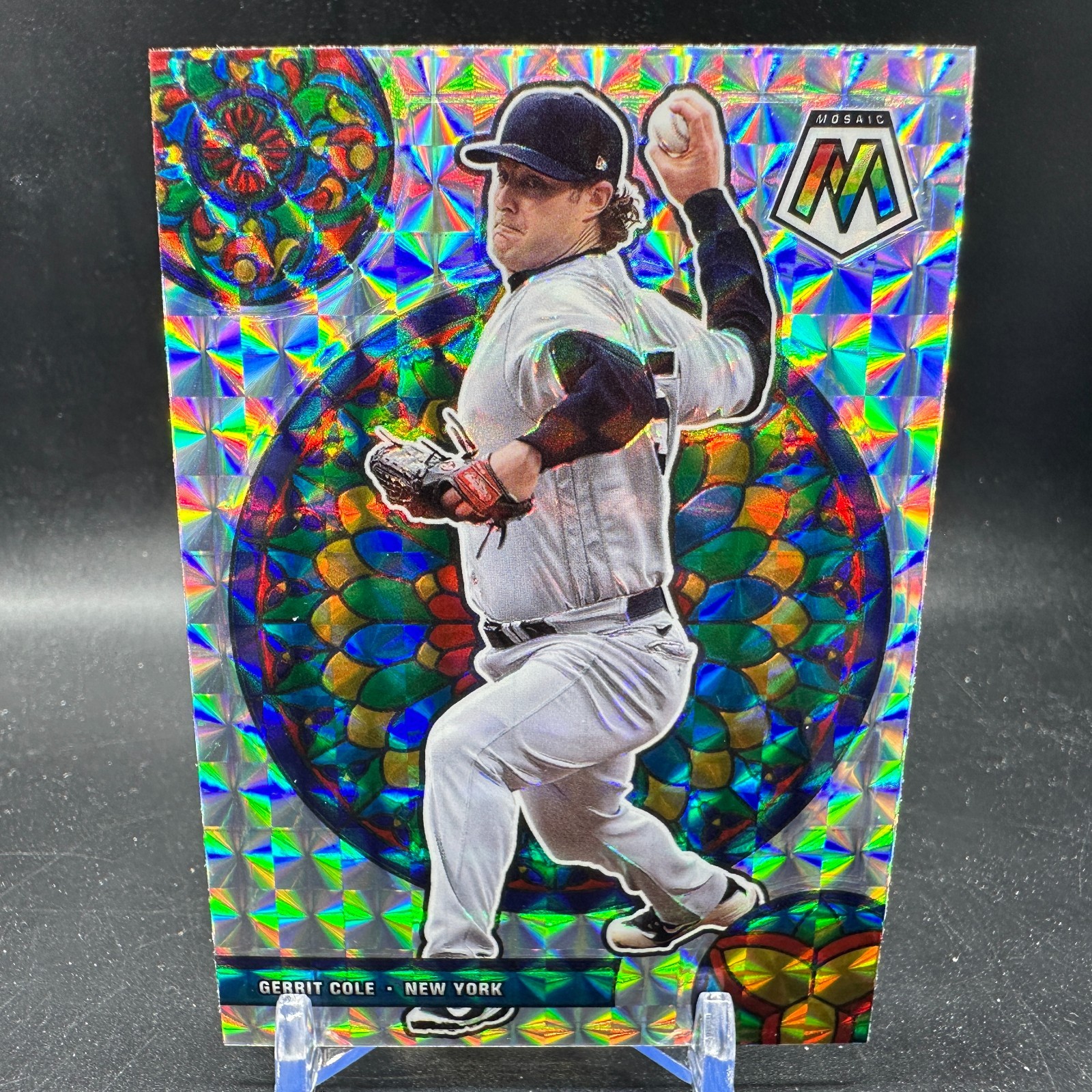 Gerrit Cole Glass Mosaic 2022 Panini Mosaic #GM-2 CASE HIT New York Yankees