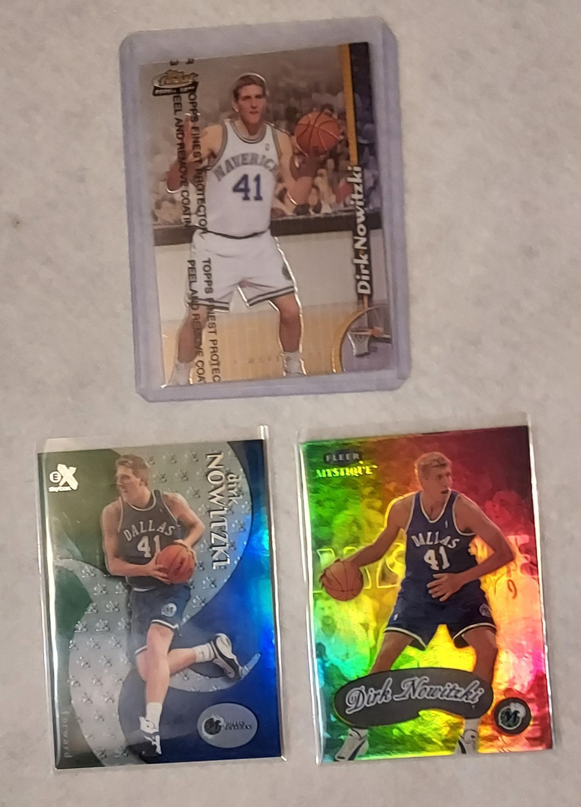 1998-99 Topps Finest #234 Dirk Nowitzki RC Mavericks HOF w/Coating +Bonuses