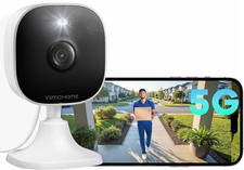 Cámaras de 4MP para Seguridad en el Hogar con Audio y Video, Cámara de Seguridad Exterior Indo