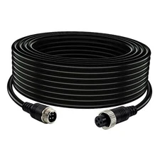 Car Video 4-Pin Aviation Extension Cable for CCTV Rearview Camera 65.6Ft/20M