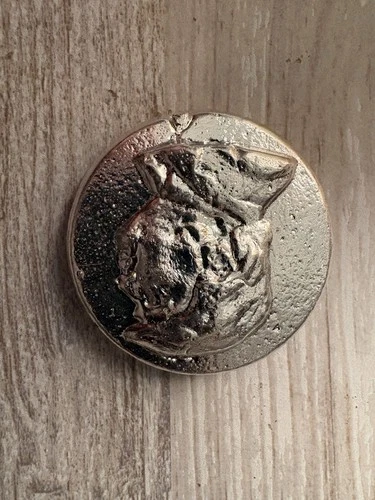 Silver Bullion Round Hand Poured Cast Design Shape Round Silver Collectible