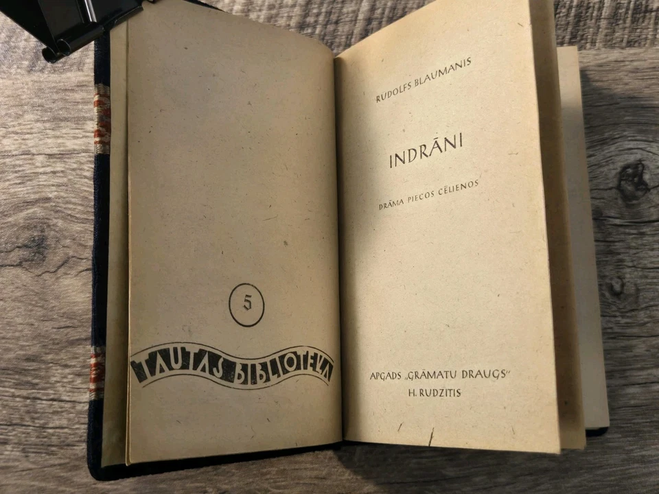 SET OF 3 Vintage 40s Latvian Classic Lit. - Poems, Plays, Ephemera Knit Covers! - Image 3 of 4