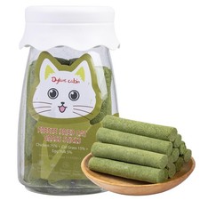 Cat Grass Teething Stick - Natural Freeze Dried Treats Edible Chew Cat Toy fo...