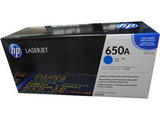 HP CE271A 650A Cyan Toner Cartridge 15k LaserJet CP5525 Enterprise M750 OEM