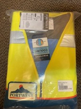 3pk New Portwest CV02 High Visibility Cooling Vest Yellow, XX/3X