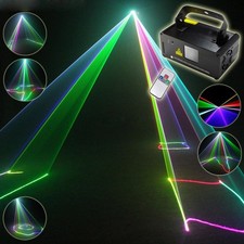 DJ Disco Stage Party Lights Sound Activated Laser Light Dmx RGB Lazer Projector
