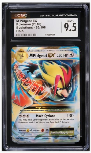 M Pidgeot-EX graded CGC 9.5 for sale on eBay