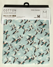 UNIQLO x PAUL & JOE Tank Top Cotton Camisole Swllow Print Ladies Size: M New