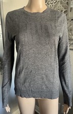 ZADIG  VOLTAIRE 100 Cashmere LOVE Studded Lightweight Knit Sweater Crewneck S