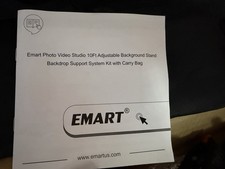 Emart 10Ft Adjustable Background Stand Black ...