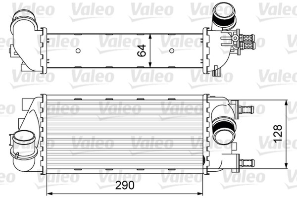 LadeluftküHler Valeo 818585 FüR Fiat Panda VAN 500 312AG1A 312AXG1A 312 AXG11-image
