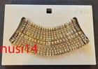 ZARA WOMAN BNWT SS26 MAXI METAL CHOKER NECKLACE GOLDEN ONE SIZE : M 4548/018/303