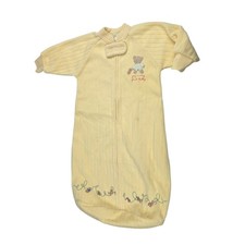 Carters Baby Yellow Fleece Sleep Bag Wearable Blanket Bear Joy is My First Teddy