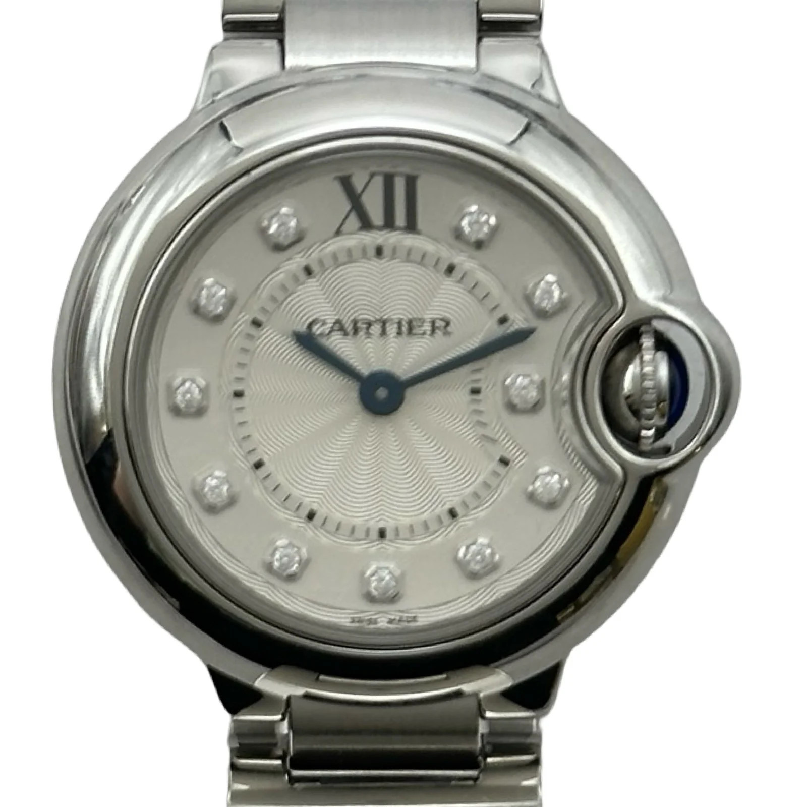 Cartier Ballon Bleu de Cartier 28mm WE902073 Silver Quartz #404