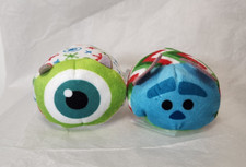 Disney Tsum Tsum Mini Mike Wazowski and Sulley Plush Holiday Christmas 2025 3"