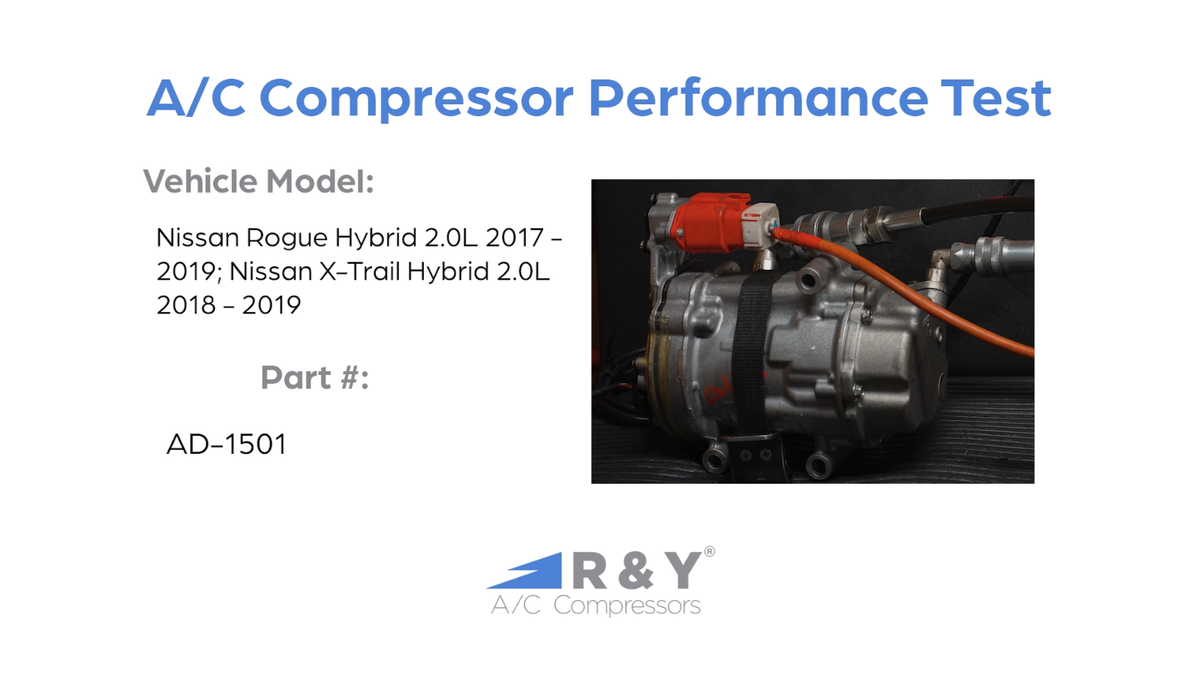 2018-2019 Nissan X-Trail Hybrid 2.0L RYC Reman AC Compressor AD