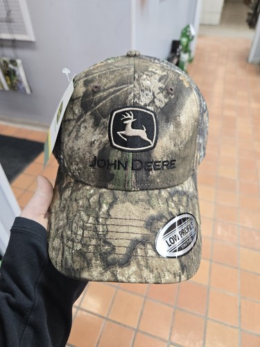 LP73683 John Deere Licensed Full Camo with Mesh Camo Back Cap / Hat