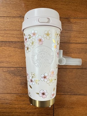 NEW Starbucks Japan SAKURA 2026 Stainless Steel Cup Bottle Pink Gold 473ml