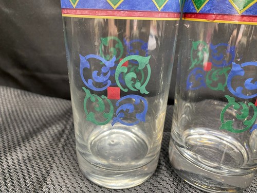 Set of 4 ~ Pfaltzgraff "AMALFI" Glass Tumblers ~ 16 oz ~ 6 1/4" Tall - Picture 2 of 9